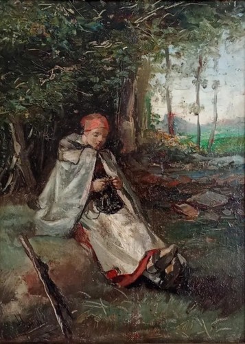 Tableau ancien huile portrait - ancien,