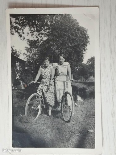 Carte photo ancienne vélo