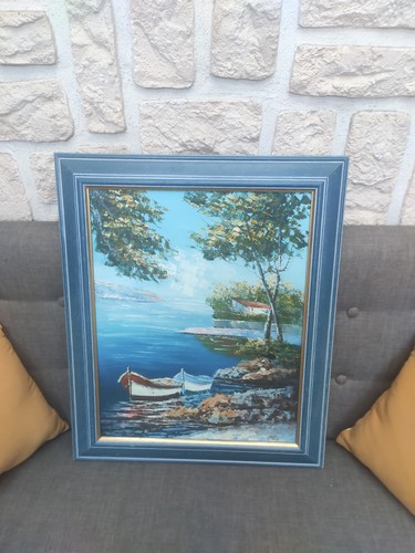 Tableau ancien huile - tableau,