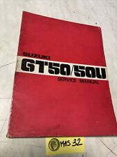 Suzuki GT50U GT50 U GT 50 manuel revue technique service atelier édition 1977