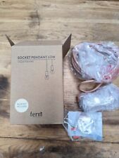 suspension lampe basse socket rose ferm living