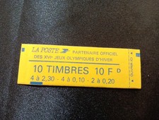 CARNET 10 Timbres 10 F jeux