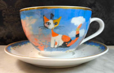 Rosina Wachtmeister Tasse et Soucoupe assortie Modèle ANGELINA en porcelaine