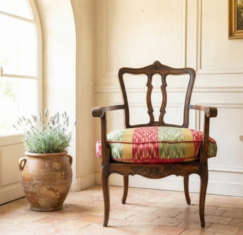 Fauteuil bois massif style - bois,