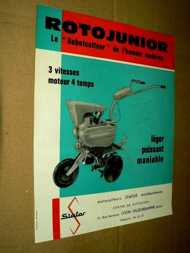 Prospectus motoculteur stafor - motoculteur,