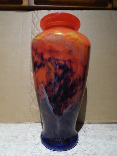 Ancien vase art déco pâte - déco, de