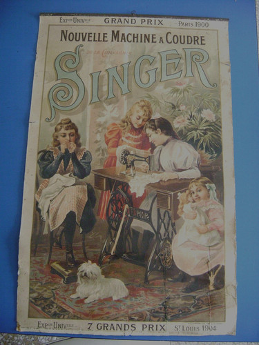 Ancienne affiche machine - affiche,