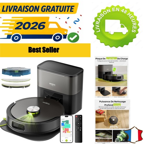 Robot aspirateur laveur monsga - robot,
