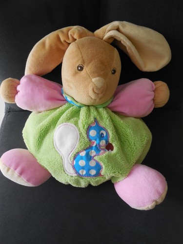 Doudou peluche lapin patapouf - peluche,
