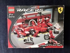 🇮🇹 LEGO Racers Ferrari 8375. FERRARI F1 PIT SET. - Année 2004.