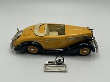 Opel Super 6 Cabriolet Gläser 1938 Yellow/ Black 1/43 Scale Tin Wizard 1645