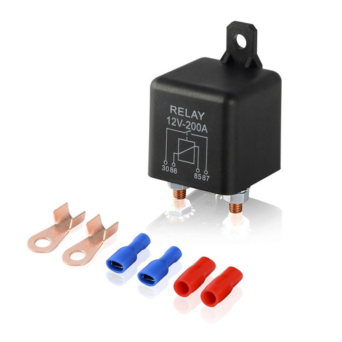 Relais 12v 200a pin avec - 12v,