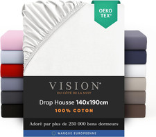 Drap Housse - 100% Coton Lit