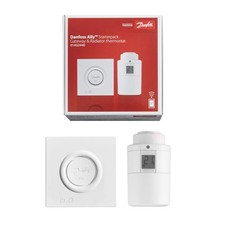 Kit Danfoss Ally Starter Pack blanc, vanne et thermostat de radiateur