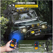 Treuil Électrique 12V 2041kg Télécommande Câble 13m Haute Résist Remorquage