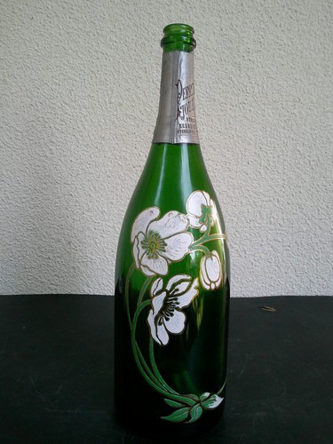 Bouteille champagne vide - bouteille,