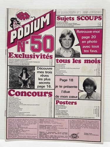 Revue podium alain chamfort - podium,