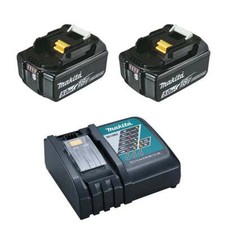 Pack 2 batteries + 1 chargeur MAKITA 18V Li-Ion 5Ah BL1850B + DC18RC