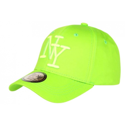 Casquette verte fluo coton - ny,