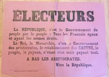 Ancienne Affiche Elections