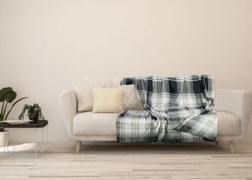 Plaid sofa tartan - sofa,