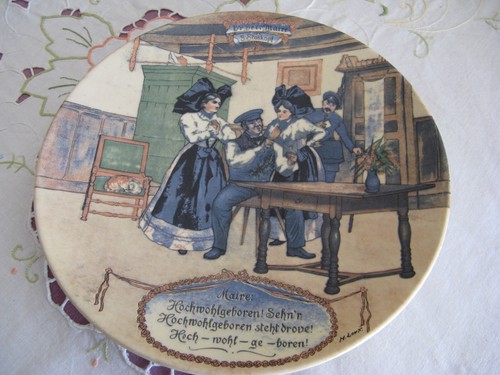 Assiette sarreguemines - assiette, "sarreguemines"-