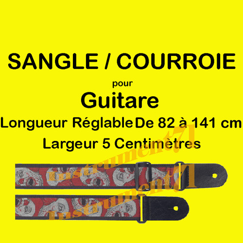 Sangle guitare nylon - nylon, tisse