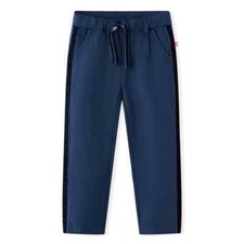 Pantalons pour Enfants avec Bordures Noires Vêtement Tout-petits Bleu Marine 128