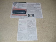 Hafler XL-280 Amplificateur Review, 3 Pgs , Complet Test! Lunettes