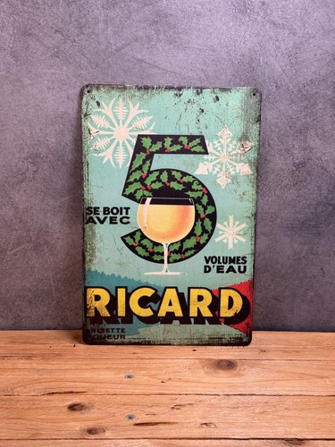 Plaque métal ricard - plaque,