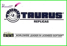 Autocollant CYBER GUN Worldwide leader in licensed softair arme " TAURUS REPLIC"