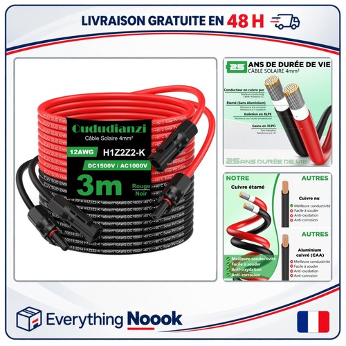 Câble solaire 4mm 6mm - solaire, 4mm²