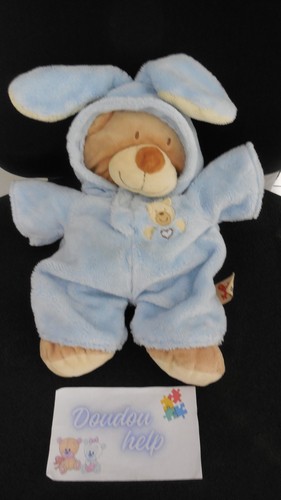 Doudou peluche ours beige - peluche,