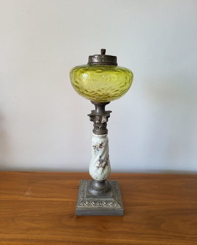 Ancien pied lampe - ancien, de