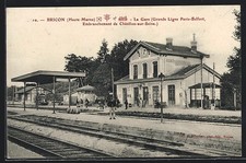 CPA Bricon, La Gare 