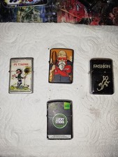 LOT OF ZIPPO TYPE LIGHTERS 3 PETROL AND 1 GAS