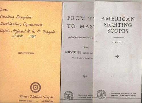 Vintage firearms catalogs lot - firearms,