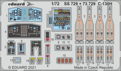 Eduard ss729 lot zoom - lot, c-130h
