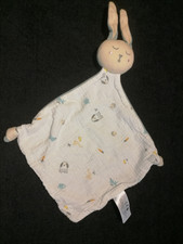 doudou plat lapin beige gris lange motifs chien lapin Simba toys  Etat neuf