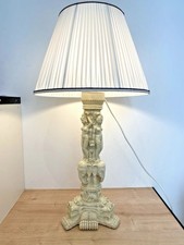✅Vintage Baroque style lampshade lamp with mythological sculptures 75cm