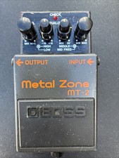 Boss MT-2 Metal Zone Distortion Guitar Effects Pedal, Used