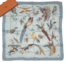 Hermes Scarf 'Les Oiseaux des Iles' RARE Foulard Carré 70 Carre Silk Pittner