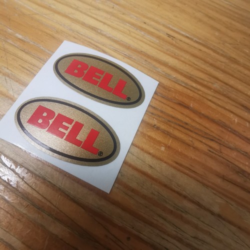 Casque logo bell or vinyle - logo,