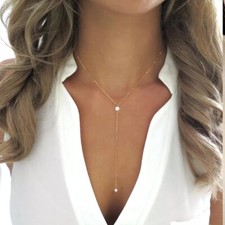 Collier mariage perle nacre acier inoxydable plaqué or cérémonie femme