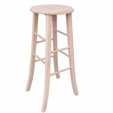Tabouret De Bar Rond En Bois