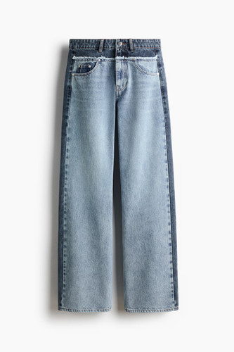 Jean droit bicolore stella - jean,