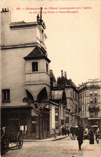 Cpa vieux paris rue - vieux,