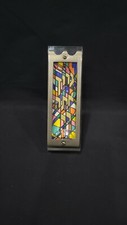 Noam Naim Basson Signed Art Mezuzah on Lucite Holder