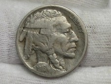 VF 1916-d Buffalo Nickel W/Obverse Lamination Error. #33