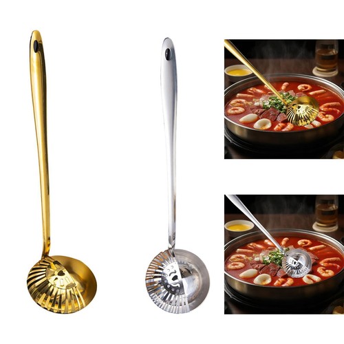 Louche soupe pour - pour, fondue